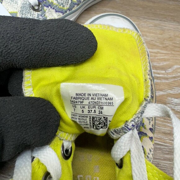 Converse Chuck Taylor All Star Hi Top Snake Print Women's Size 7 - Picture 5 of 6